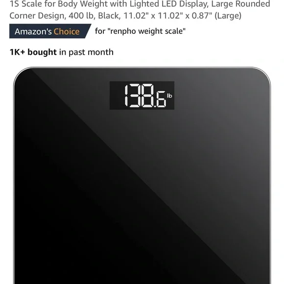 Black Smart Scale - Picture 3 of 3